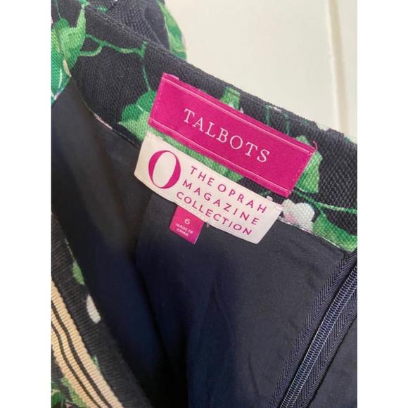 Talbot’s The Oprah Magazine Collection Pencil Skirt Floral Blue Sz 6 - Picture 3 of 3